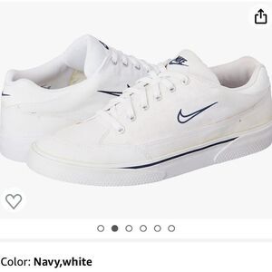 WOMEN’S WHITE NIKE shoes WITH BLUE SWOOSH RETRO GTS WOMEN’S SIZE 11